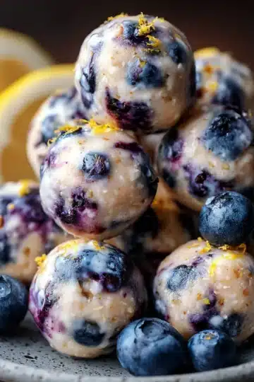 Lemon Blueberry Protein Bites