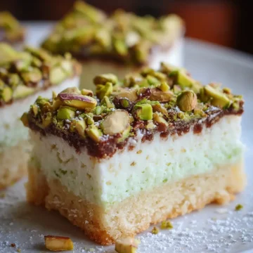 Pistachio Shortbread Bars