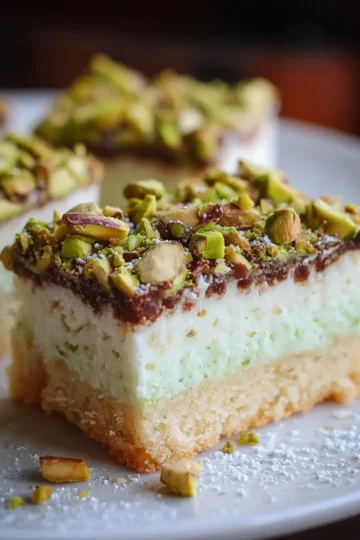 Pistachio Shortbread Bars