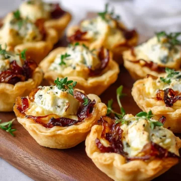 Caramelized Onion and Goat Cheese Tarts