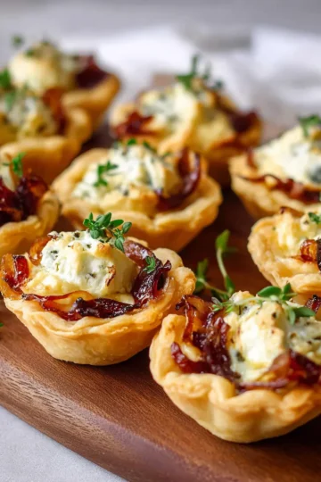 Caramelized Onion and Goat Cheese Tarts