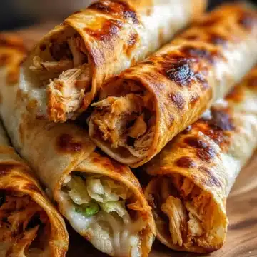 Cheese-Wrapped Chicken Taquitos
