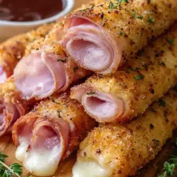Baked Ham & Mozzarella Sticks