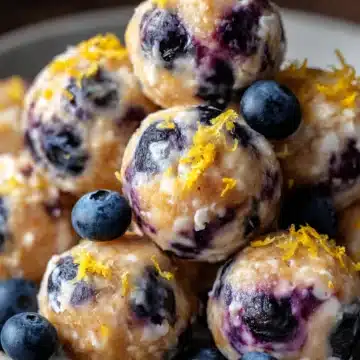 Lemon Blueberry Protein Bites