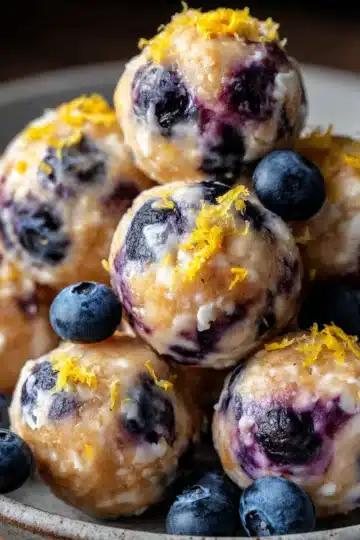 Lemon Blueberry Protein Bites