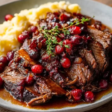 Cranberry Balsamic Roast Beef