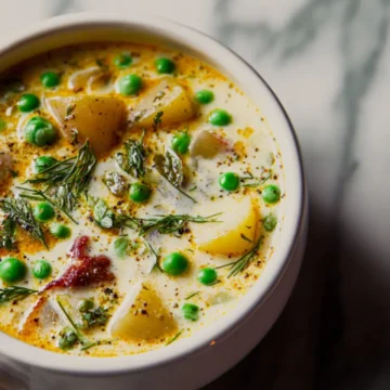 Creamy Potato and Pea Chowder