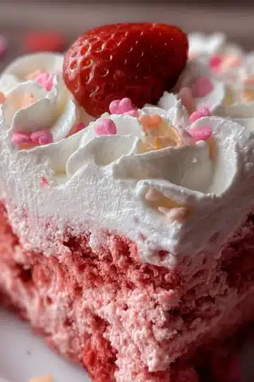Valentine’s Day Strawberry Cake Mix Fluff
