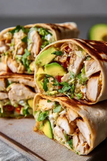 Chicken Avocado Wraps