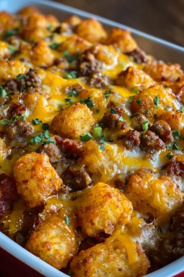 Tater Tot Sausage Casserole