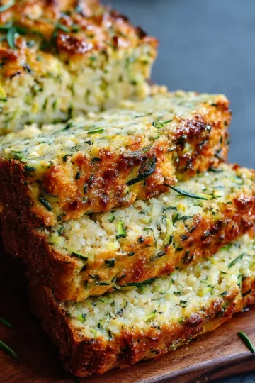 Healthy Keto Savory Zucchini Bread
