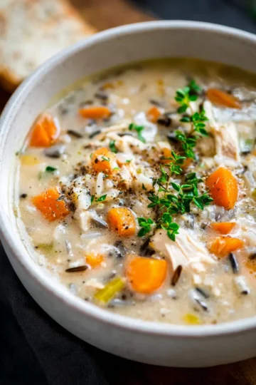 Slow Cooker Chicken Wild Rice Soup