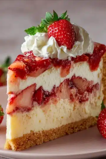 Strawberry Shortcake Cheesecake