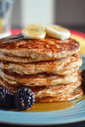 Healthy Banana Oatmeal Pancakes