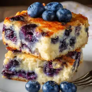 Blueberry Cottage Cheese Breakfast Bake