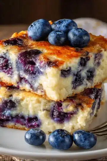 Blueberry Cottage Cheese Breakfast Bake