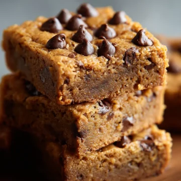 Healthy Peanut Butter Greek Yogurt Breakfast Blondies