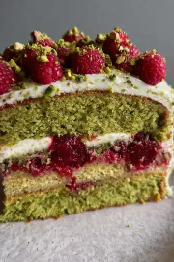 Pistachio Raspberry Cake