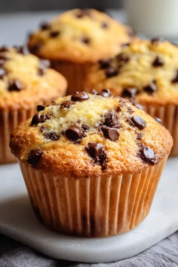 Greek Yogurt Choc Chip Muffins (Low Sugar)