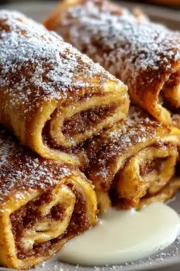 Cinnamon Roll French Toast Roll-Ups