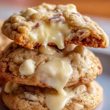 Gooey White Chocolate Center Cookies