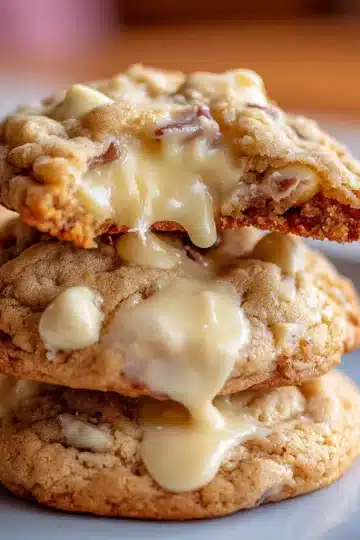 Gooey White Chocolate Center Cookies