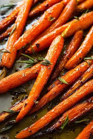Honey Balsamic Roasted Carrots