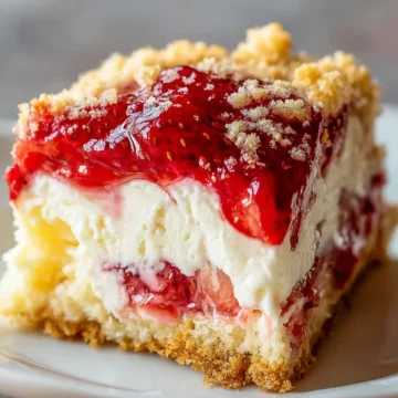 Strawberry Cheesecake Dump Cake