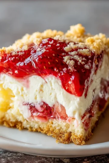 Strawberry Cheesecake Dump Cake