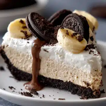 No‑Bake Banana Oreo Cream Pie