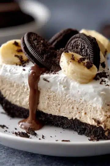 No‑Bake Banana Oreo Cream Pie