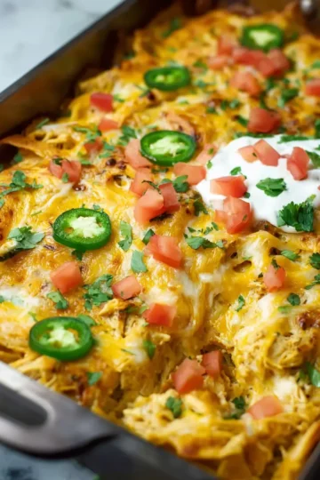 Cheesy Mexican Chicken Casserole