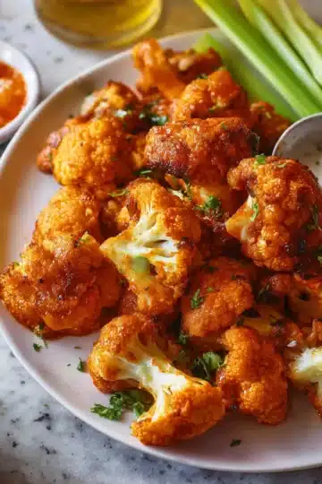 Air Fryer Buffalo Cauliflower