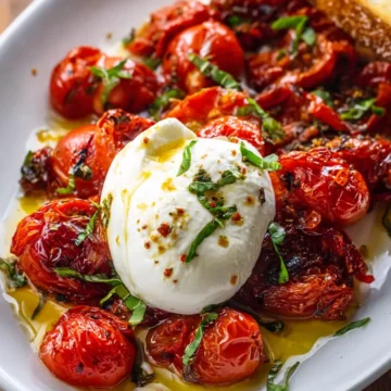 Roasted Tomatoes With Burrata