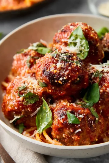 Baked Italian Meatballs